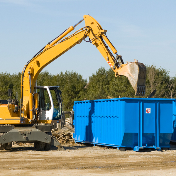 can i choose the location where the residential dumpster will be placed in Andover